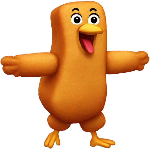 Dancing chicken nugget emoji