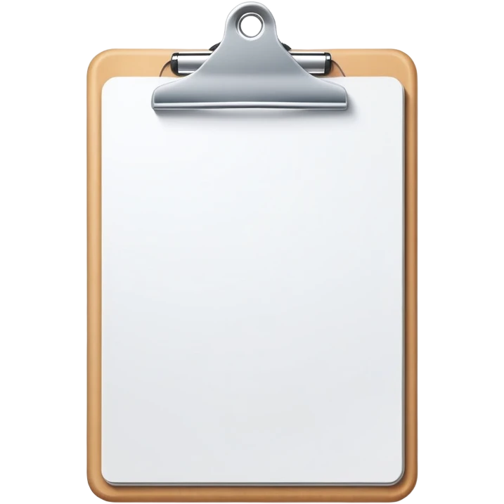 blank clipboard emoji