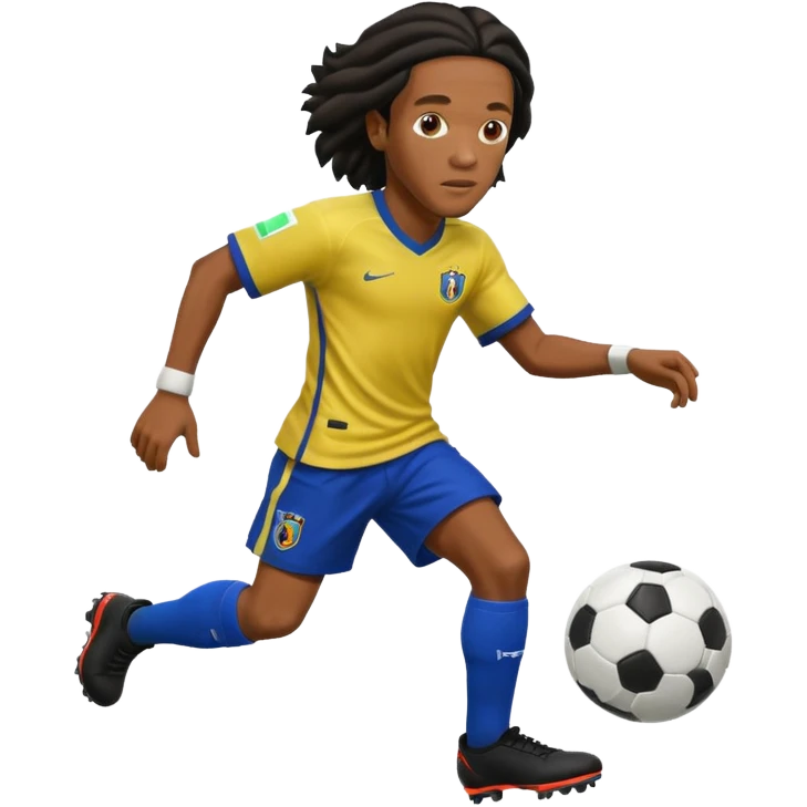 Ronaldinho With a Ball and he dribble  emoji