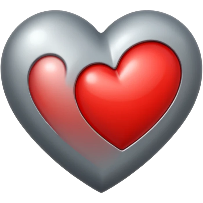 🩶+❤️ emoji