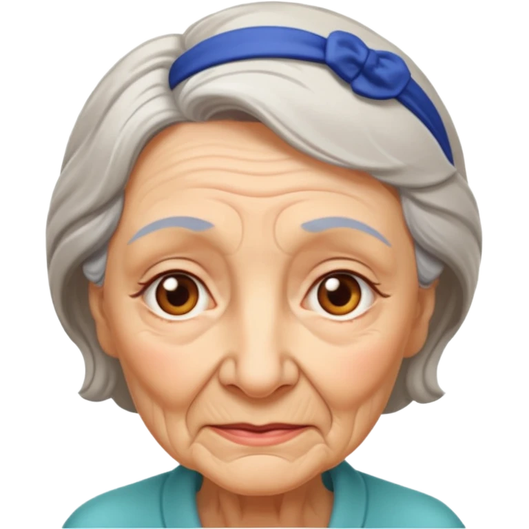 mujer adulta mayor emoji
