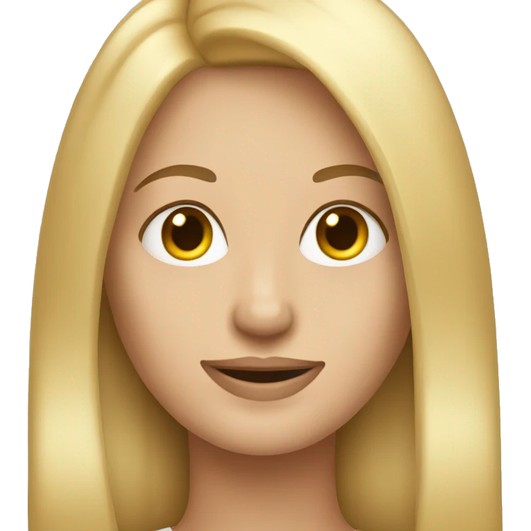 generate an emoji of a blonde woman with straight hair emoji