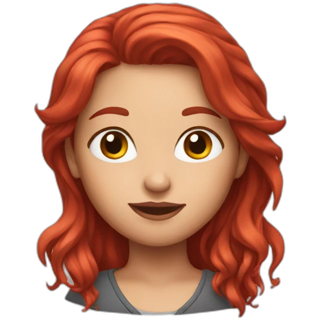 really red hair girl emoji