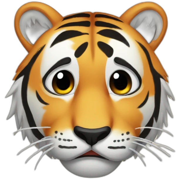 crying tiger emoji