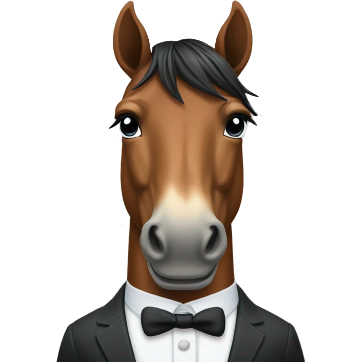 horse in a suit emoji