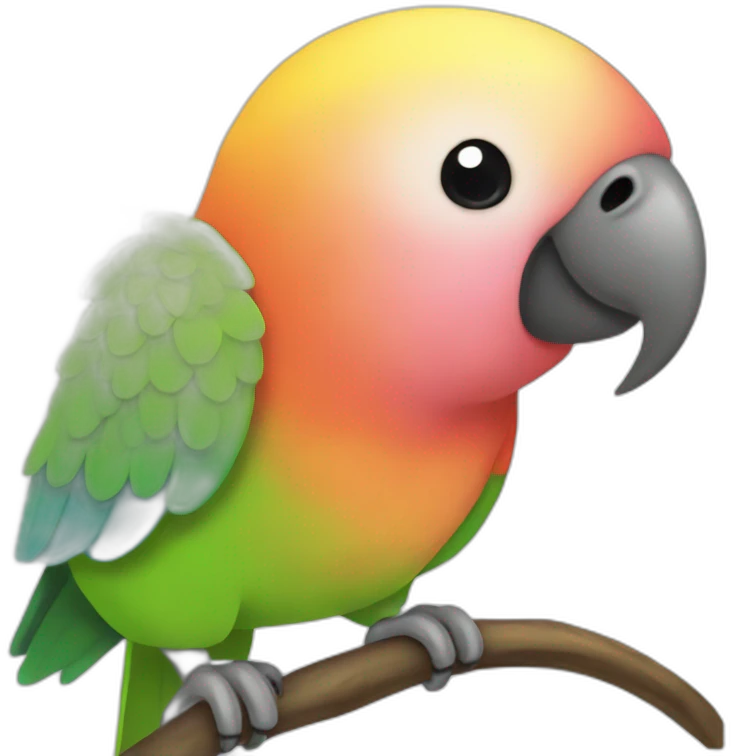 lovebird parrot mango emoji