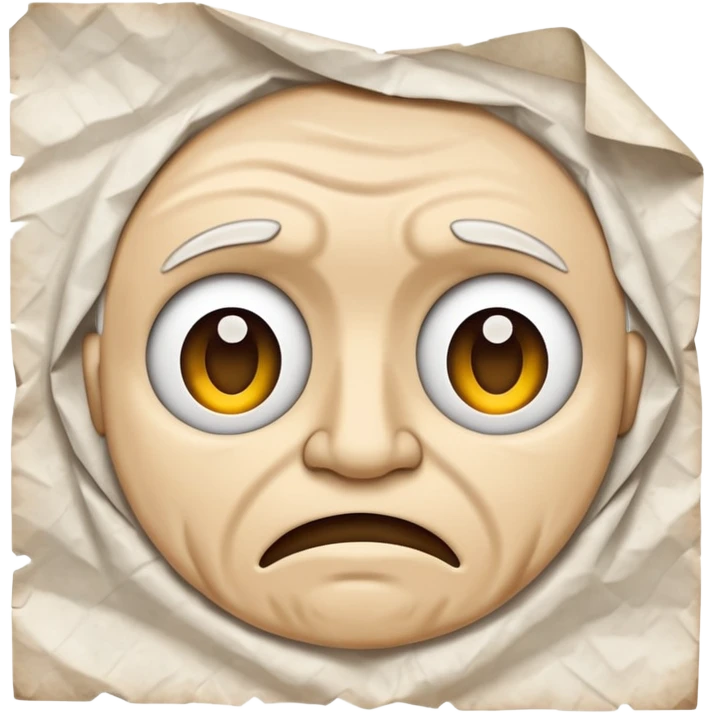2d paper with something unreadably written on emoji