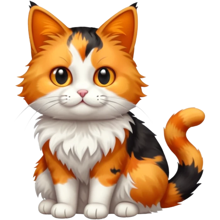 cute pick cat, full body emoji