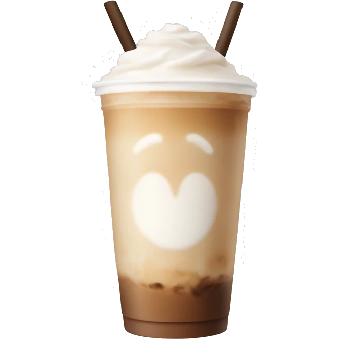 iced latte no face no cream no face emoji