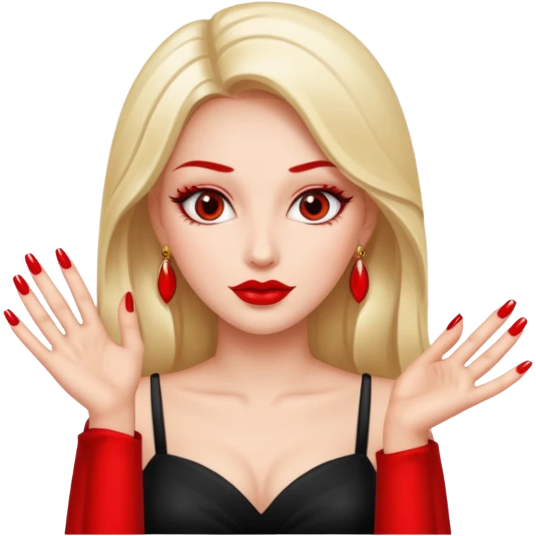 Diva with nails emoji