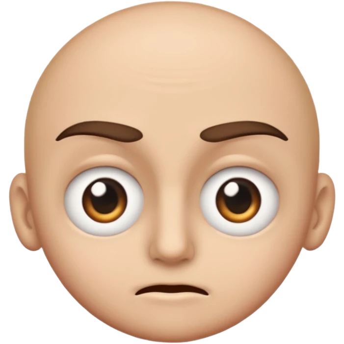 Face With Raised Eyebrow emoji, eyes wide open, camera up close to one eye emoji