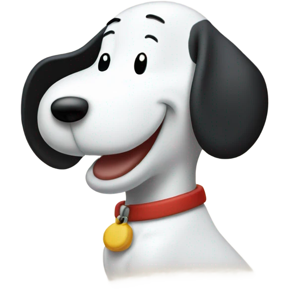 Happy snoopy emoji