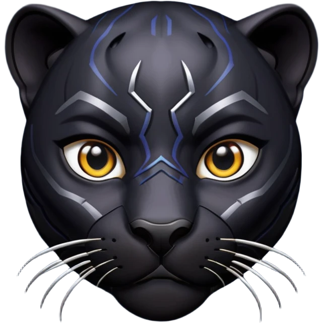 black panther superhero face emoji