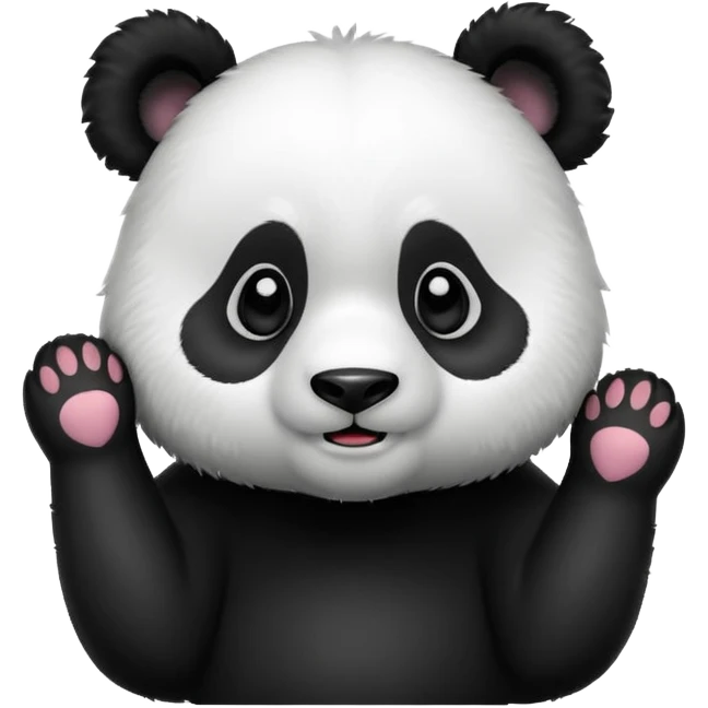 Panda shake my head emoji