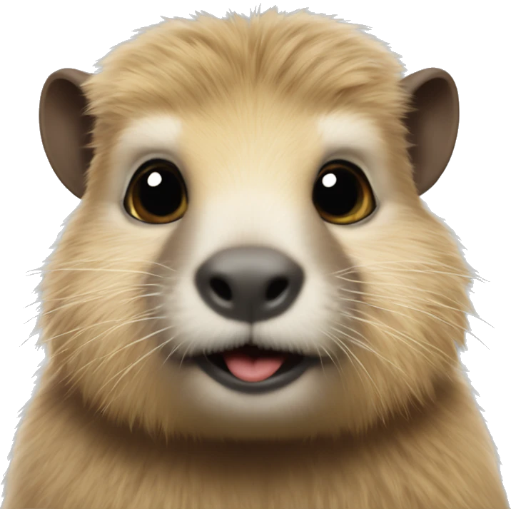 Marmotte qui fais un câlin à un monsieur blond  emoji