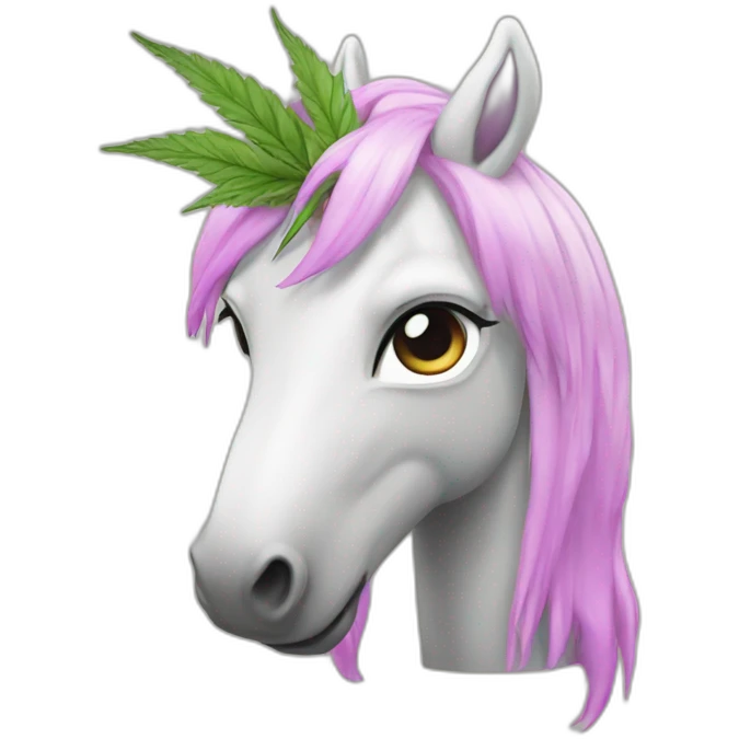 Licorne gril weed emoji
