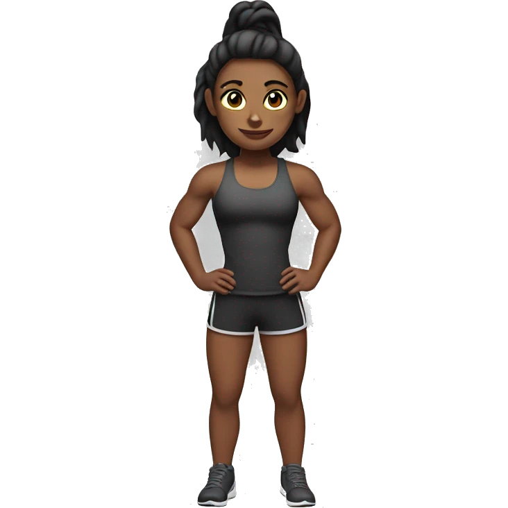 Gym girl muscles emoji
