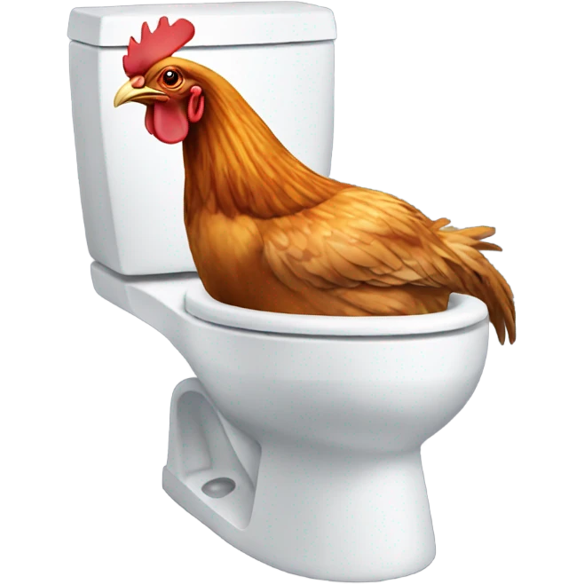 CHICKEN IN THE TOILET emoji