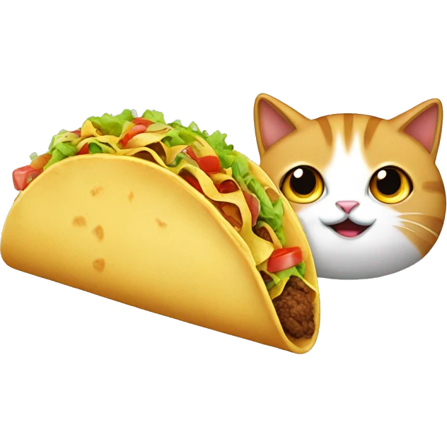 cat and taco emoji