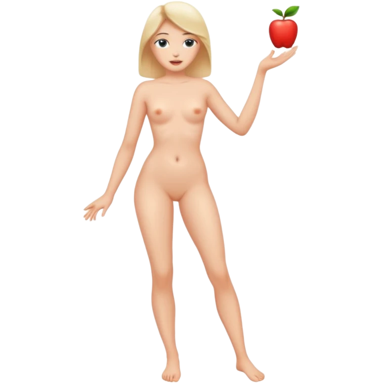 Naked woman full view emoji