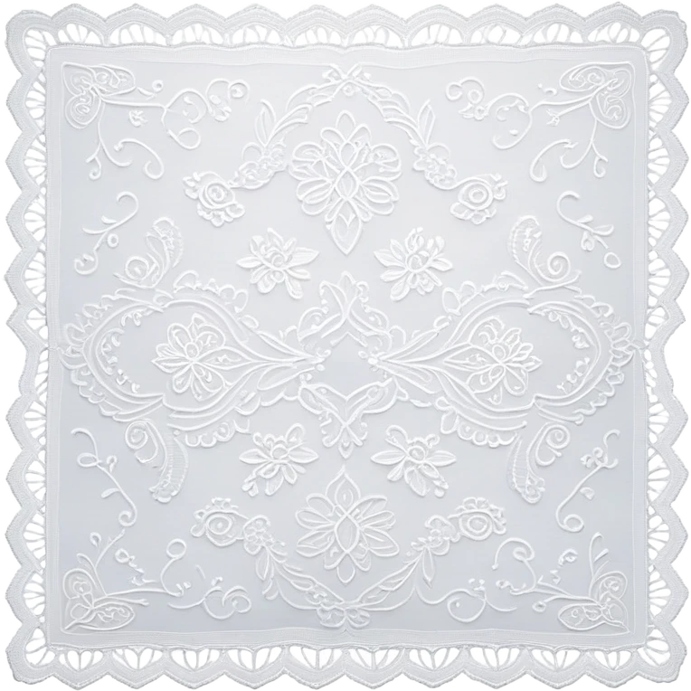 white lace blankets emoji