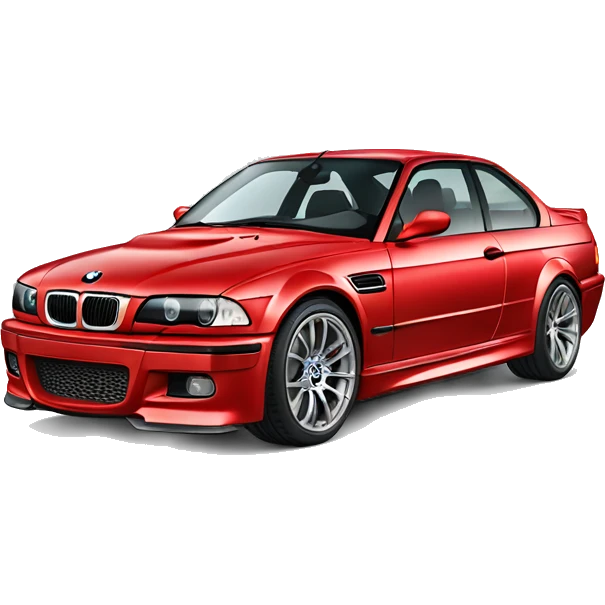 Car BMW M3 red emoji