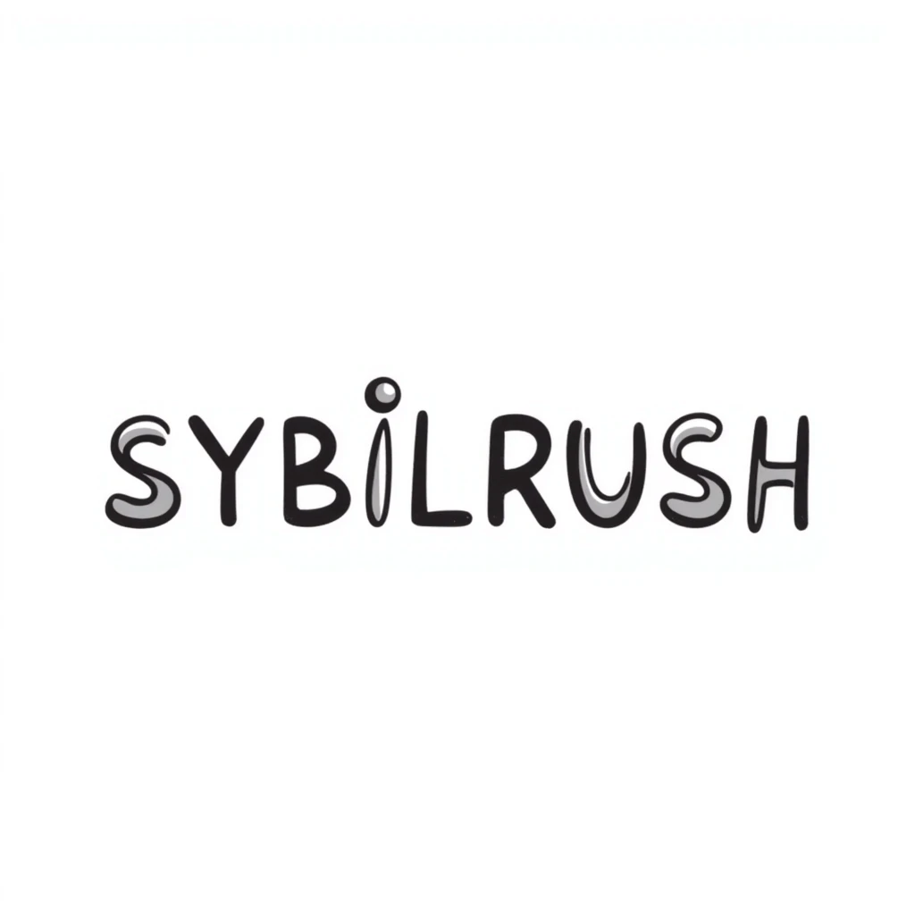 The text "SYBILRUSH" written clearly emoji