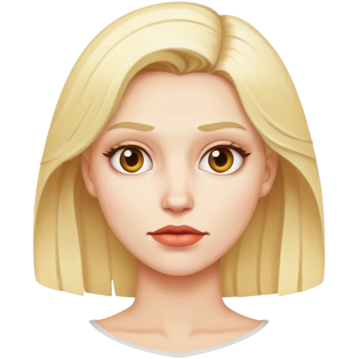 bad skin blonde woman emoji
