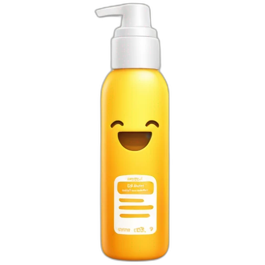 Sunscreen bottle emoji