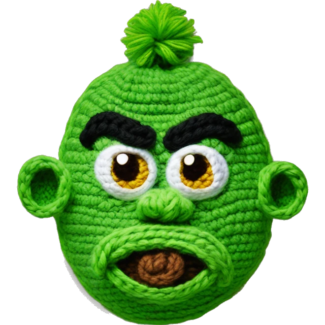 Crocheted Grinch  emoji