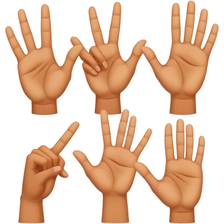 Hand gestures emoji