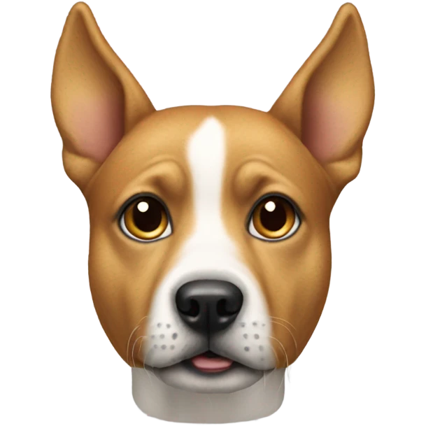 Dog with people head emoji