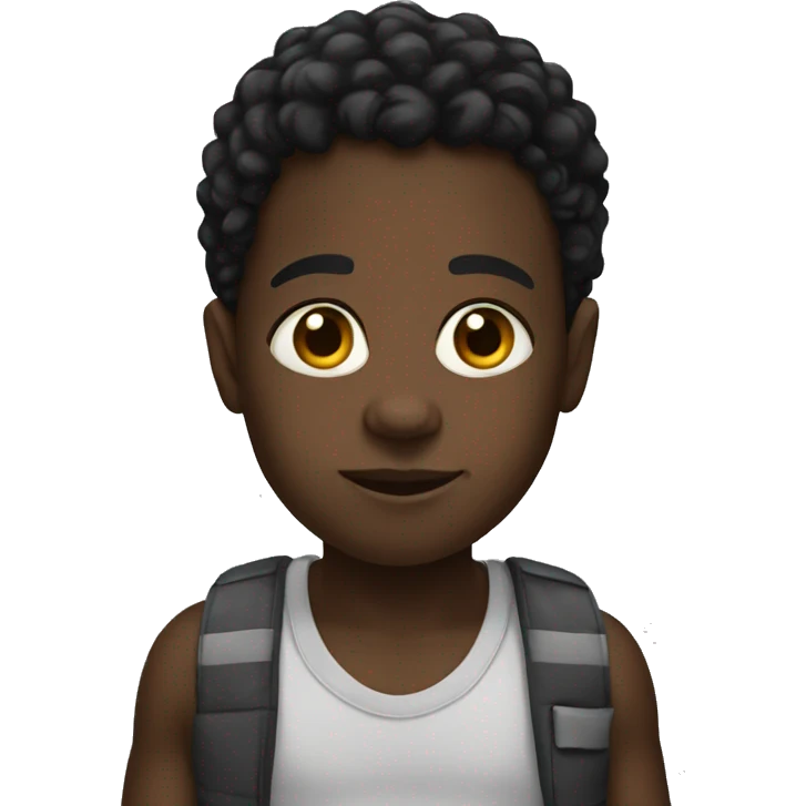  black kid emoji