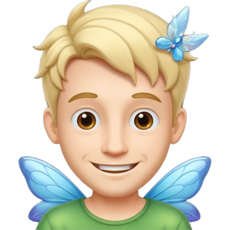 cartoon man character fairy face emoji