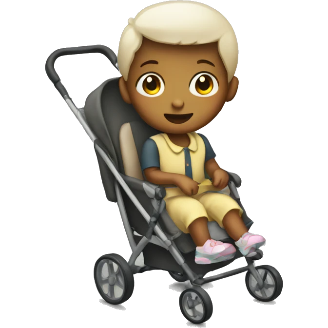 A child in a stroller emoji