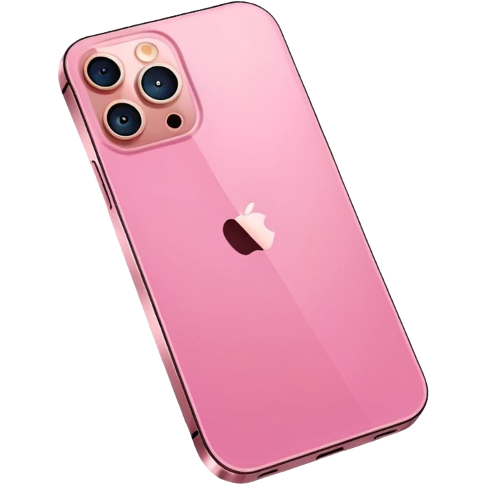 Pink iphone 12 pro max emoji