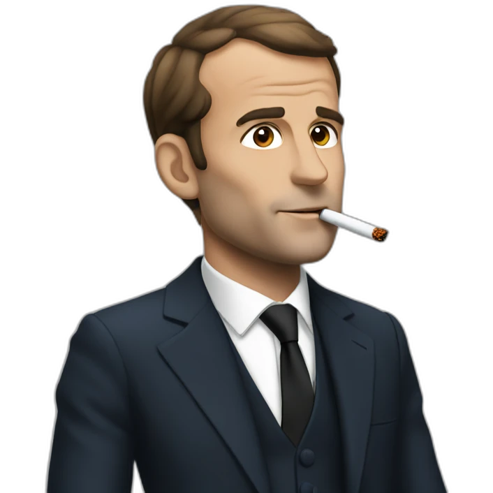 macron-smoking emoji