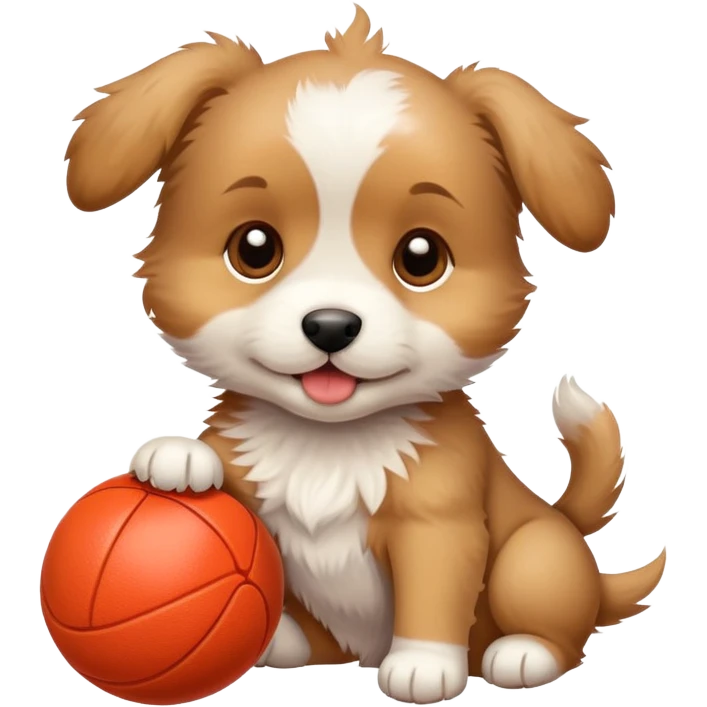 puppy playing emoji