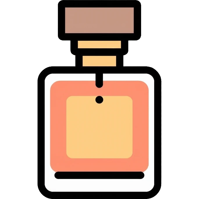 modern cologne bottle with rectangular shape emoji
