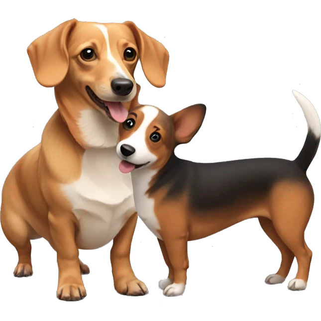 Dachshund and Corgi emoji