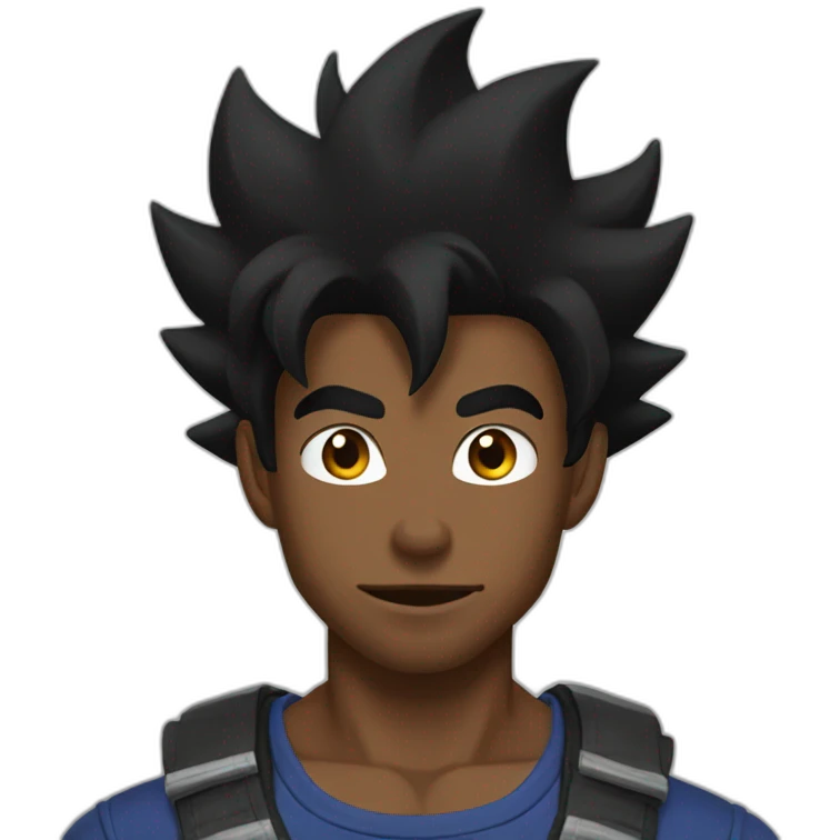 Black goku emoji