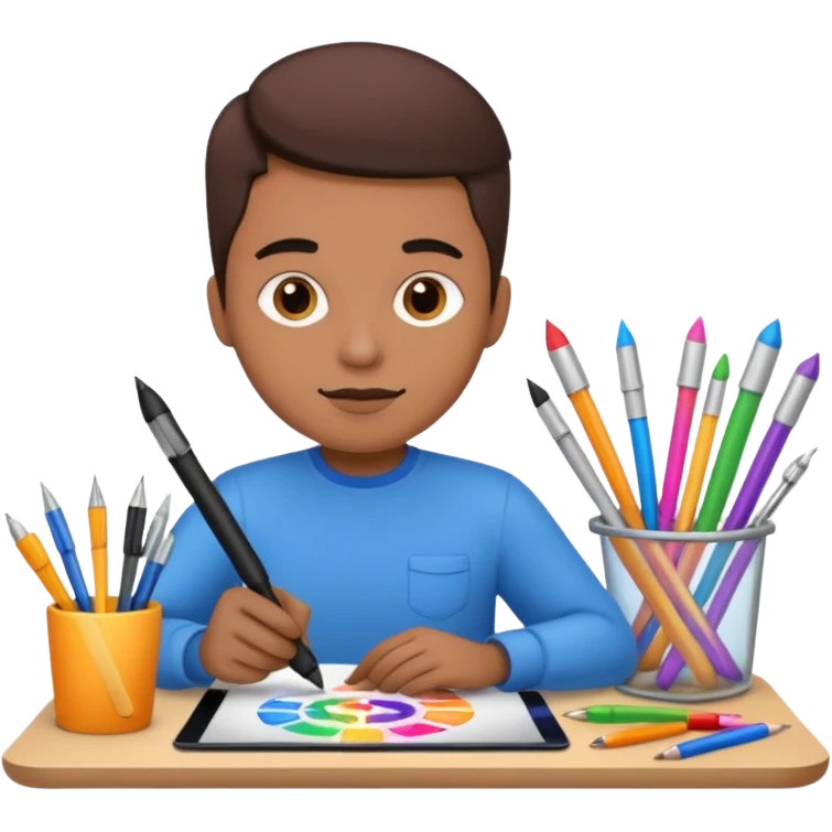 graphic designer with props

 emoji