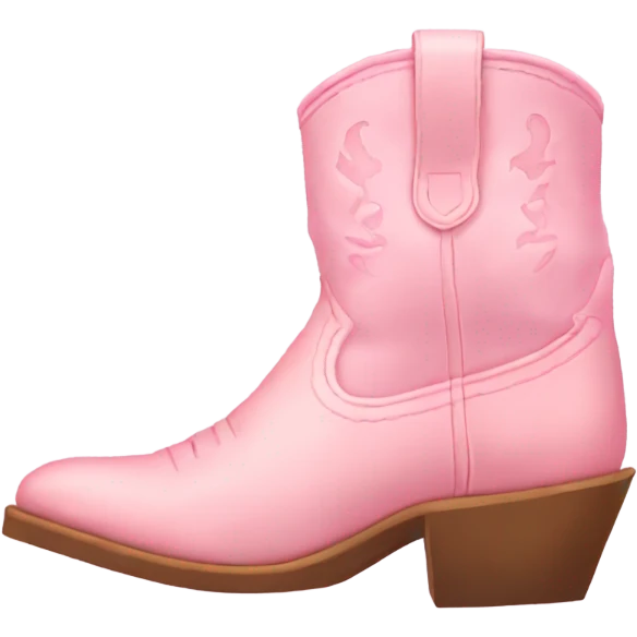 light pink cowgirl boots emoji