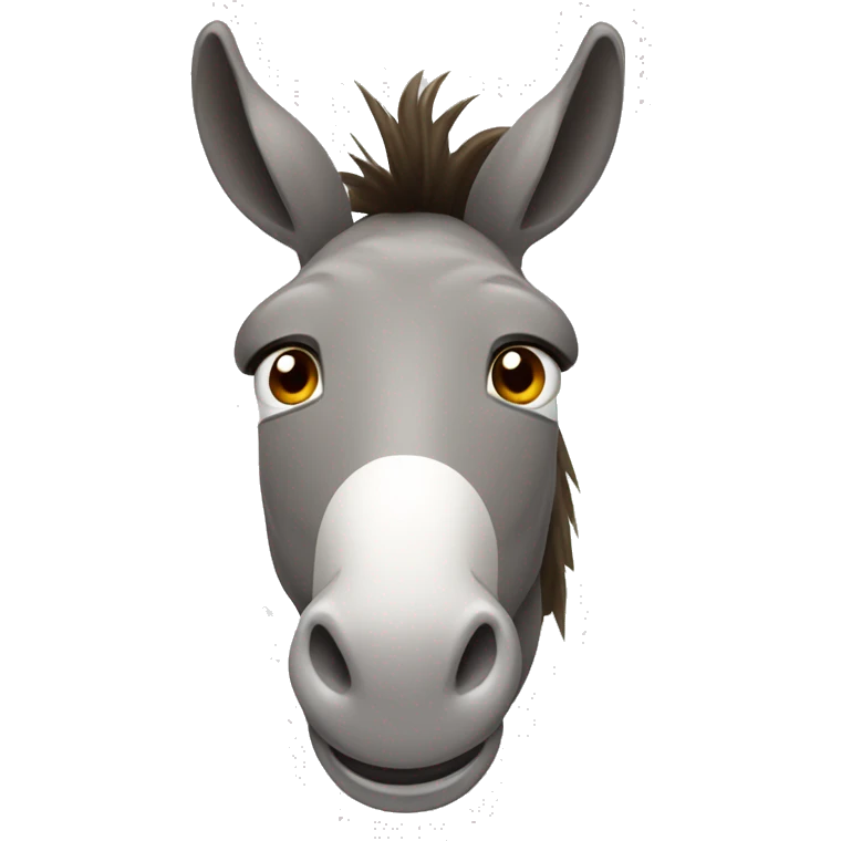 Donkey with hoof to face saying doh! emoji