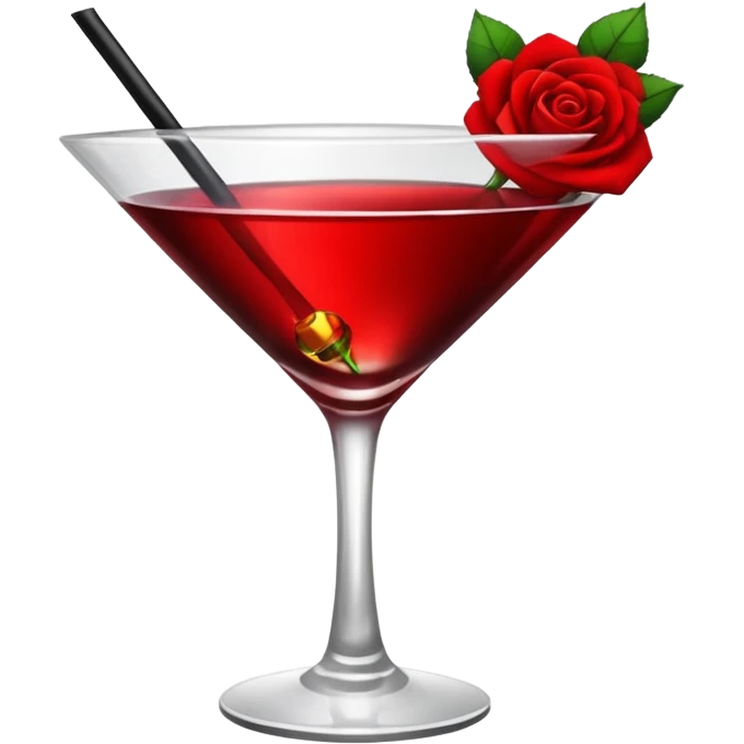 🍸+🍹+🖤+🌹 emoji