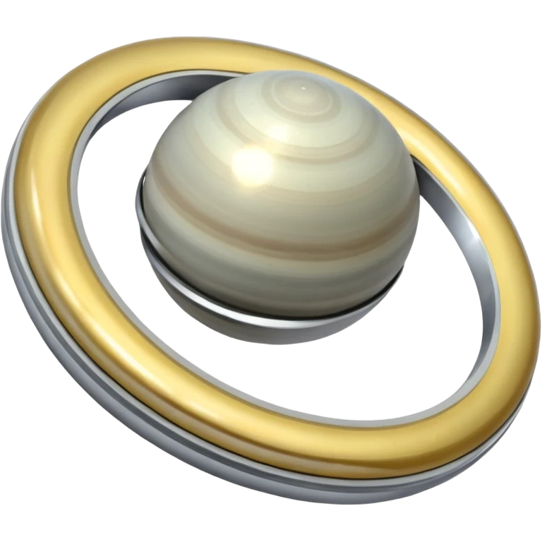 Cœur avec l’anneau de saturne emoji