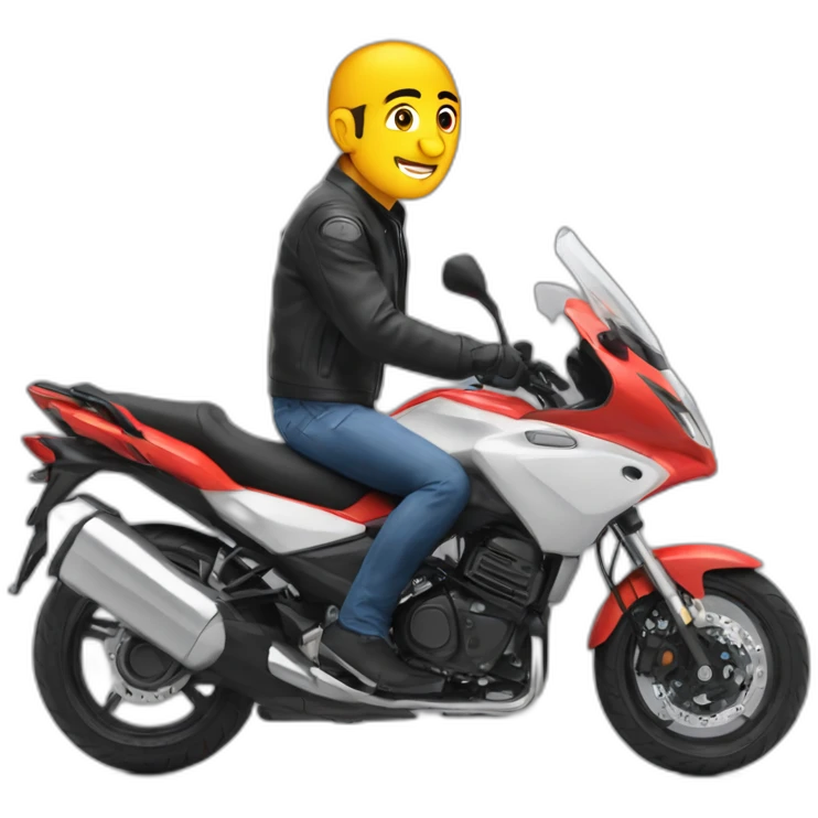 Zemmour sur une moto  emoji