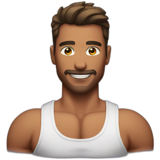 Men muscular gay emoji