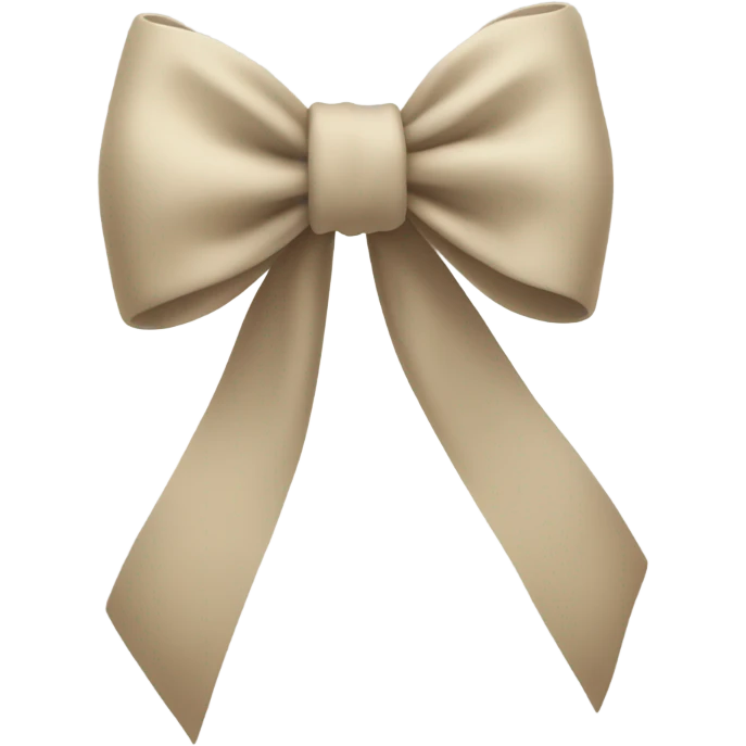 Bow beige emoji