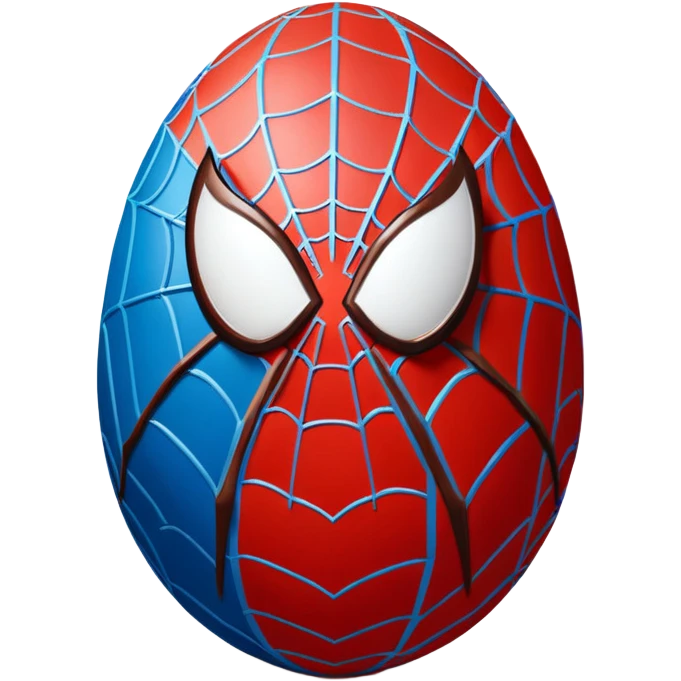 Design me a Spider-Man Easter egg emoji